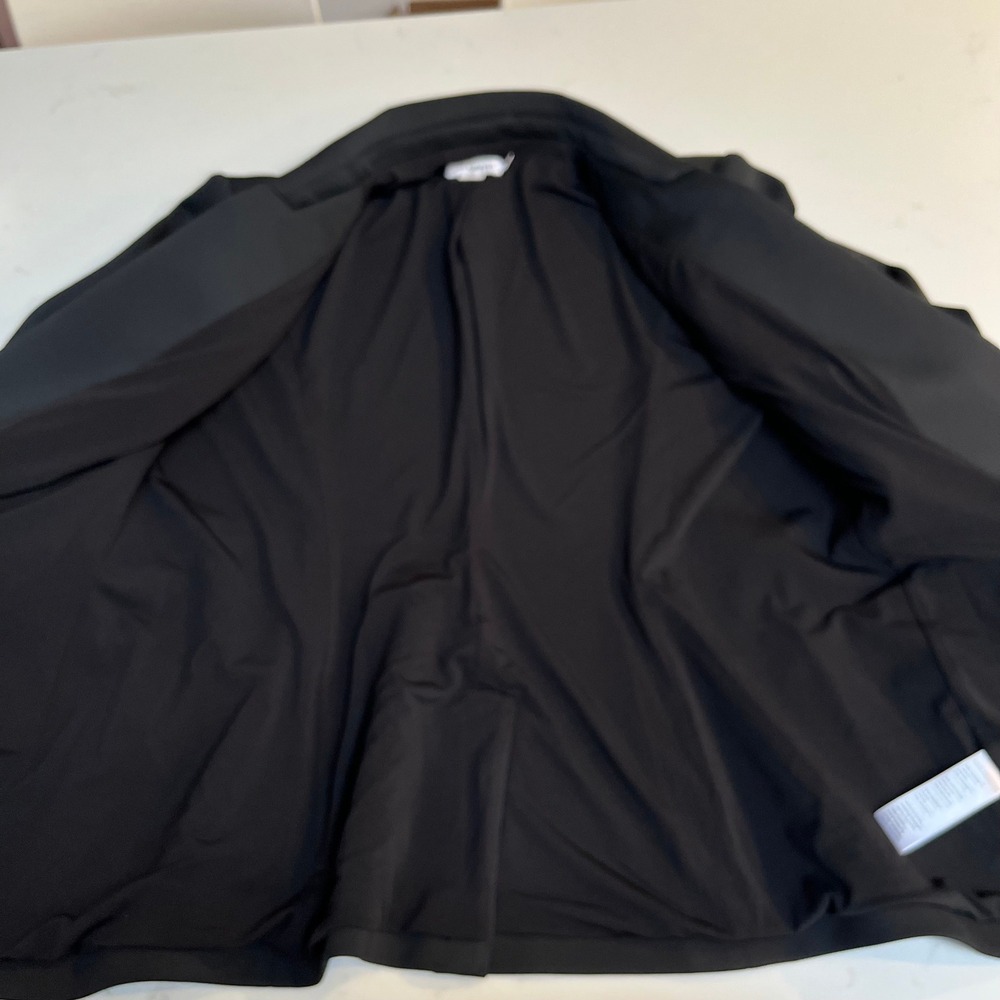 Good American Black Scuba Single Button Blazer Jacket Zip Cuffs Womens‎ XL LKNW - Picture 10 of 16